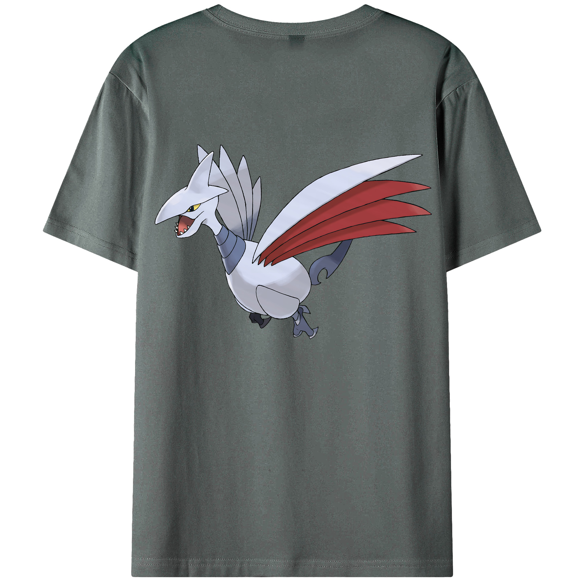 （画像用） ポケットモンスター Pokémon 綿100％ メンズ半袖Tシャツ（バックプリント） 通気性